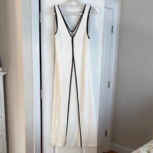 Anthropologie Maeve White and Black Women's Dress